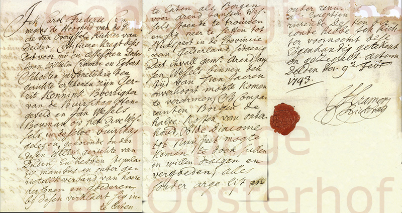 Arend Jansen Wessels 1743 samengestelde afbeelding